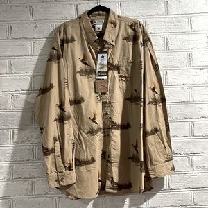 Columbia men printed shirt, XXL/2TG, NWT.